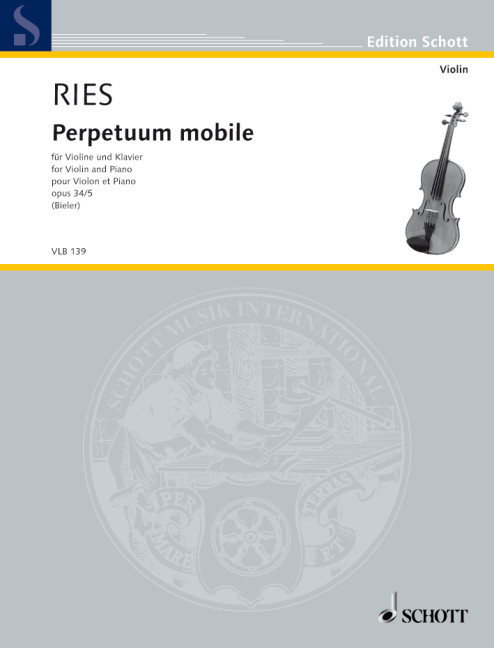 Perpetuum mobile op. 34/5&nbsp;&nbsp;für Violine und Klavier&nbsp;&nbsp;