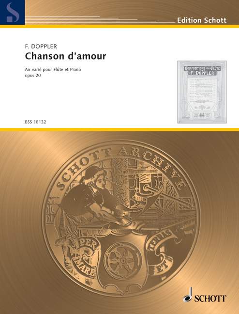 Chanson d'amour op. 20  für Flöte und Klavier  