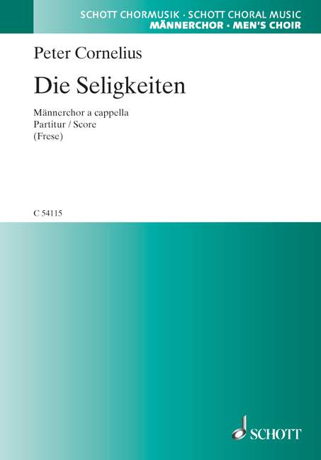Die Seligkeiten  für Männerchor (4-stimmig)  Chorpartitur
