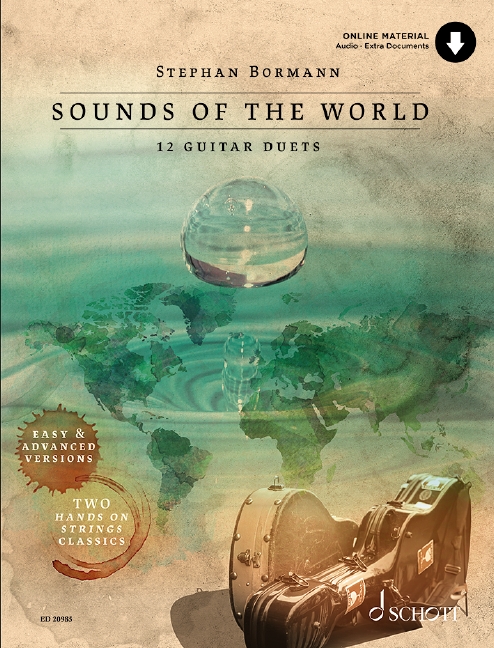 Sounds of the World (+Online Audio)  für 2 Gitarren  Spielpartitur