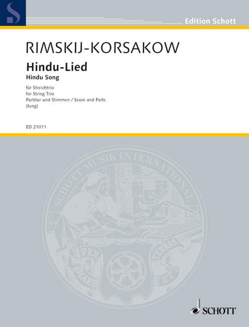Hindu-Lied&nbsp;&nbsp;für Streichtrio&nbsp;&nbsp;Partitur und Stimmen
