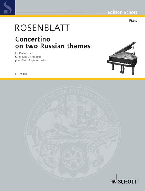Concertino on two Russian themes  für Klavier 4-händig  