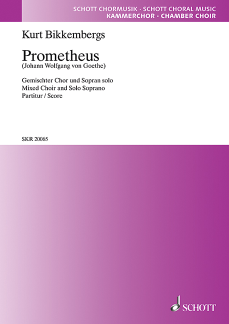 Prometheus  für gemischten Chor und Sopran solo  Partitur