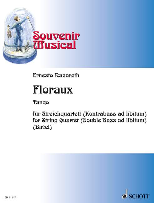 Floraux Heft 11  für Streichquartett (Kontrabass ad libitum)  Partitur und Stimmen