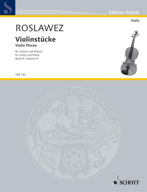 Violinstücke Band II  für Violine und Klavier  