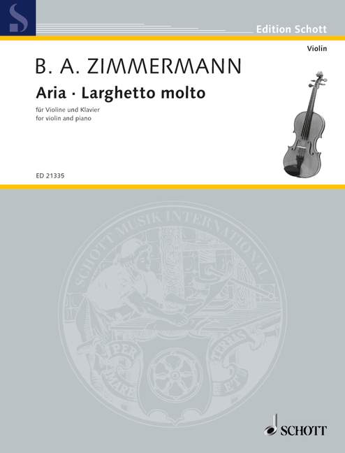 Aria · Larghetto molto  für Violine und Klavier  