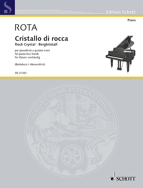 Cristallo di rocca  für Klavier zu 4 Händen  Spielpartitur