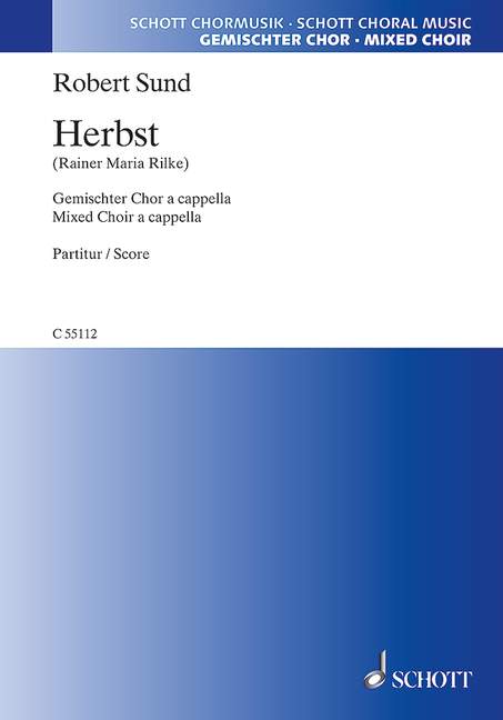 Herbst  für gemischten Chor a cappella  Partitur