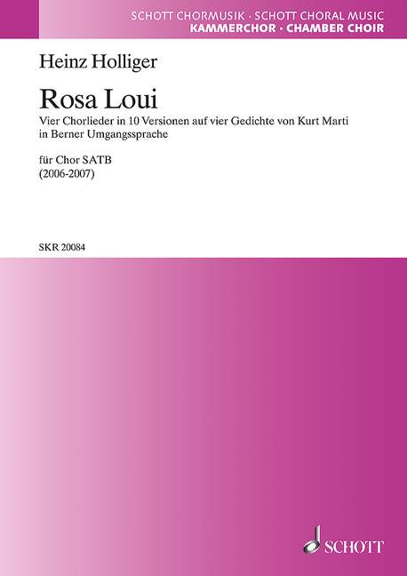 Rosa Loui  für gemischten Chor (SATB)  Chorpartitur