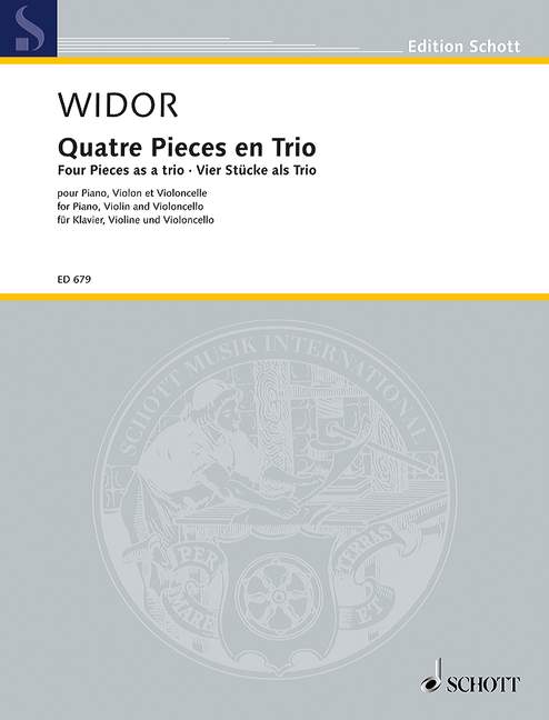 4 Pièces en Trio  für Klavier, Violine und Violoncello  Stimmen