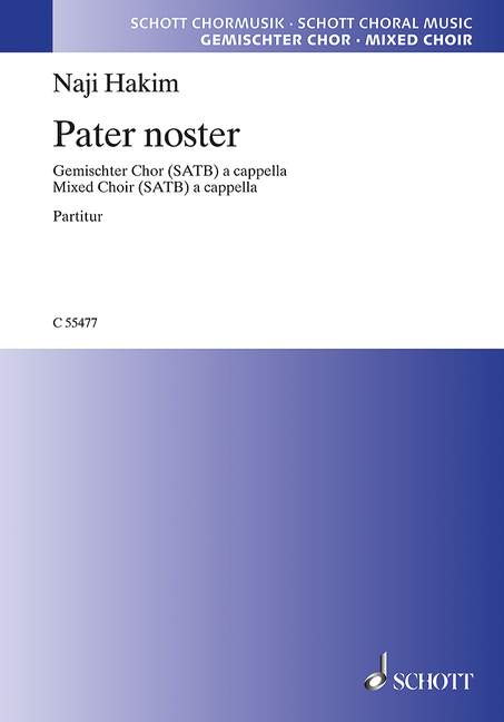 Pater noster&nbsp;&nbsp;für gem Chor a cappella&nbsp;&nbsp;Partitur