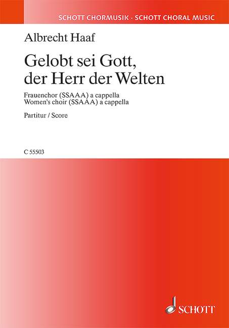 Gelobt sei Gott der Herr der Welten&nbsp;&nbsp;für Frauenchor a cappella&nbsp;&nbsp;Partitur