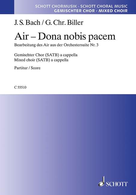 Air - Dona nobis pacem&nbsp;&nbsp;für gem Chor a cappella&nbsp;&nbsp;Partitur