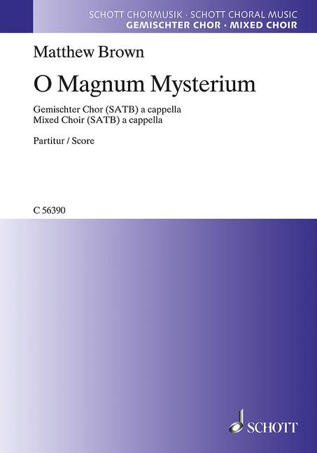O magnum mysterium&nbsp;&nbsp;für gem Chor a cappella&nbsp;&nbsp;Partitur