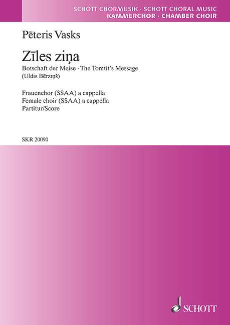 Ziles zina  für Frauenchor a cappella  Partitur (lett)