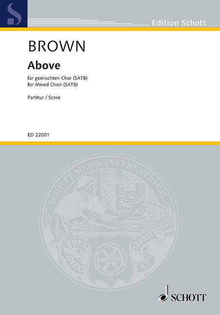 Above&nbsp;&nbsp;für gem Chor a cappella&nbsp;&nbsp;Partitur