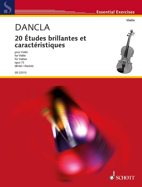 20 Études brillantes et caractéristiques op.73  für Violine  