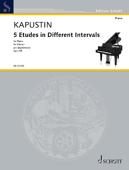 5 Etudes in different Intervals op.68  für Klavier  