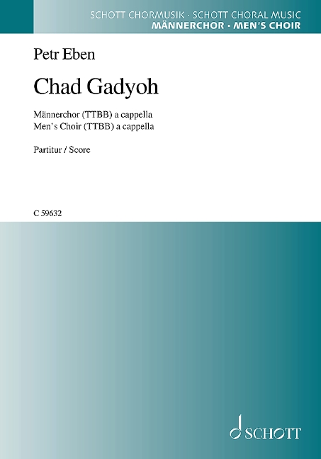 Chad Gadyoh  für Männerchor a cappella  Partitur