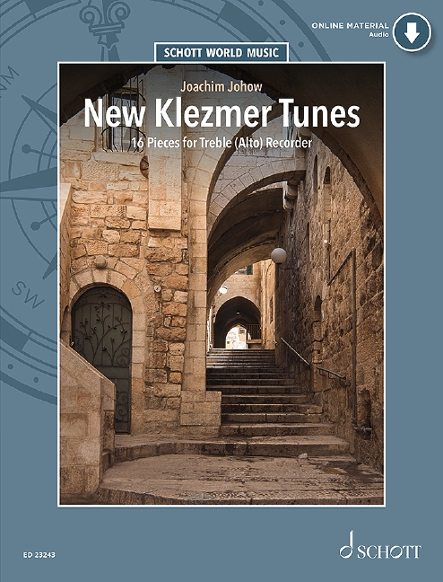 New Klezmer Tunes (+Online Audio)  für Altblockflöte und Klavier (Gitarre/Akkordeon)  