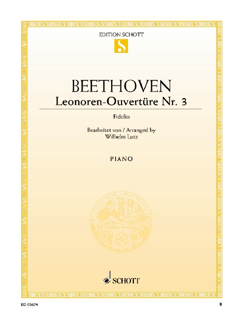 Beethoven, Ludwig van, Leonoren-Ouvertüre No. 3 op. 72&nbsp;&nbsp;für Klavier&nbsp;&nbsp;Einzelausgabe