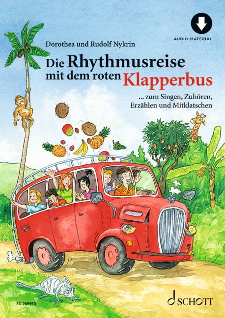 Die Rhythmusreise mit dem roten Klapperbus (+Online Audio)    