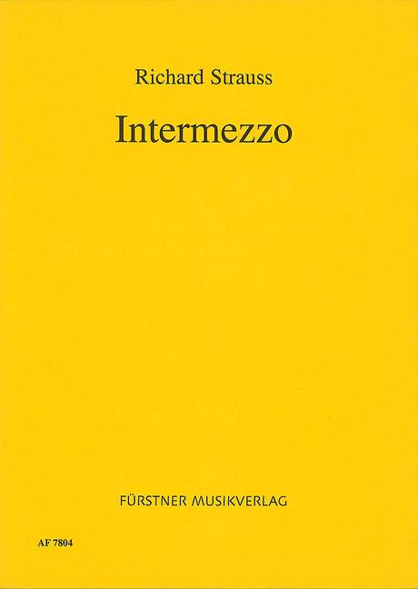 Intermezzo op. 72&nbsp;&nbsp;Eine bürgerliche Komödie&nbsp;&nbsp;Libretto (dt)