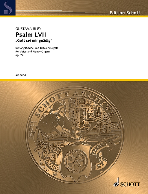 AF5006  Psalm LVII 'Gott sei mir gnädig' F-Dur op.24  für Gesang und Klavier  