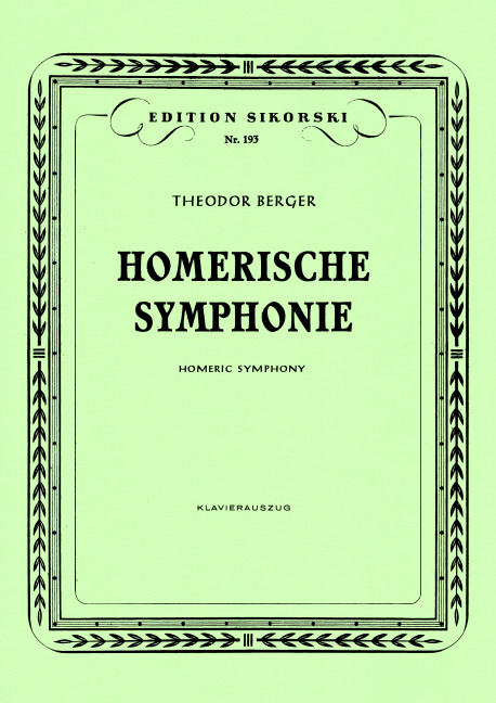 Homerische Sinfonie&nbsp;&nbsp;Handlung nach Szenen aus der Odyssee (Ballett)&nbsp;&nbsp;Orchester