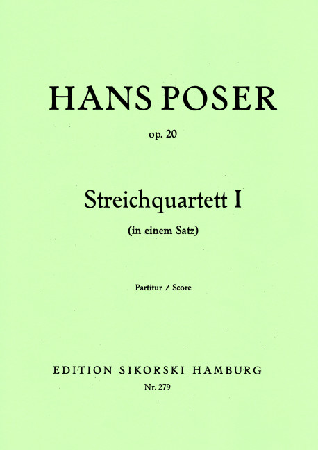 Streichquartett Nr. 1&nbsp;&nbsp;(In einem Satz)&nbsp;&nbsp;Streichquartett