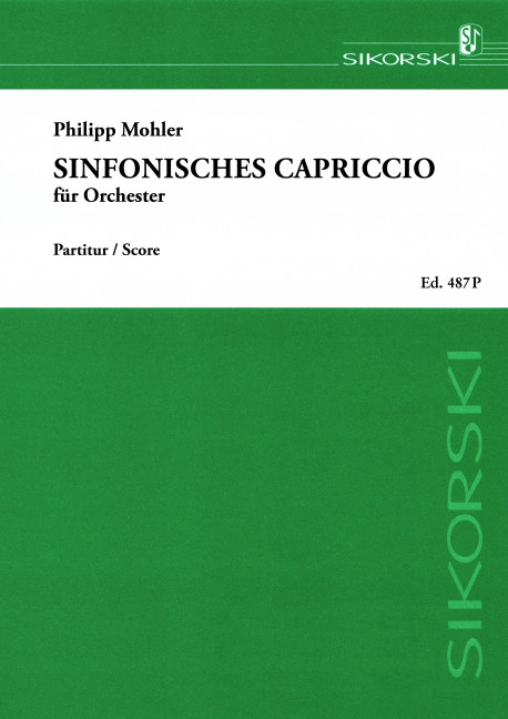 Sinfonisches Capriccio&nbsp;&nbsp;Für Orchester&nbsp;&nbsp;Orchester