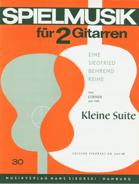 Coenen, Paul  [Bea:] Behrend, Siegfried Kleine Suite  Für 2 Gitarren  Gitarre (2)