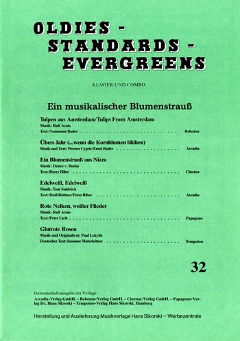 Oldies Standards Evergreens Band 32&nbsp;&nbsp;für Klavier und Combo&nbsp;&nbsp;Klavierpartitur und Stimmensatz