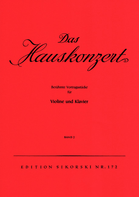Das Hauskonzert Band 2&nbsp;&nbsp;für Violine und Klavier&nbsp;&nbsp;