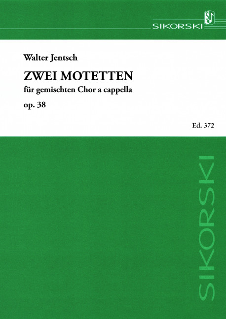 2 Motetten für gem Chor a cappella  Chorpartitur  