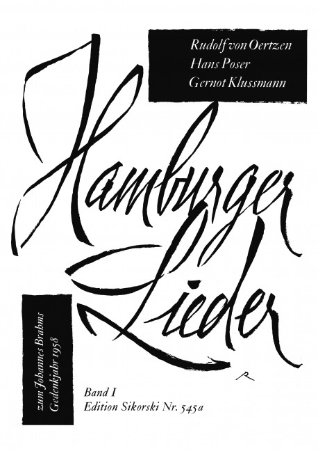 Hamburger Lieder Band 1 für Gesang und&nbsp;&nbsp;Klavier&nbsp;&nbsp;