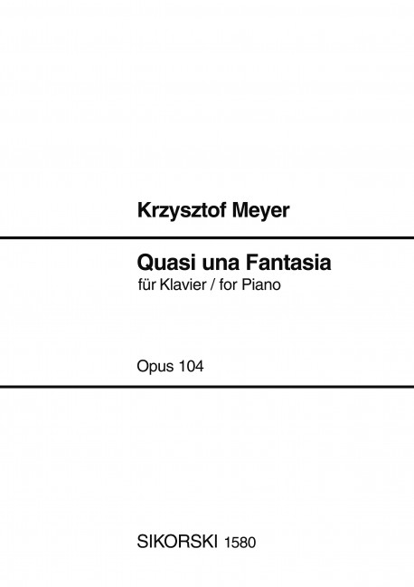 Quasi und fantasia op.104  für Klavier  
