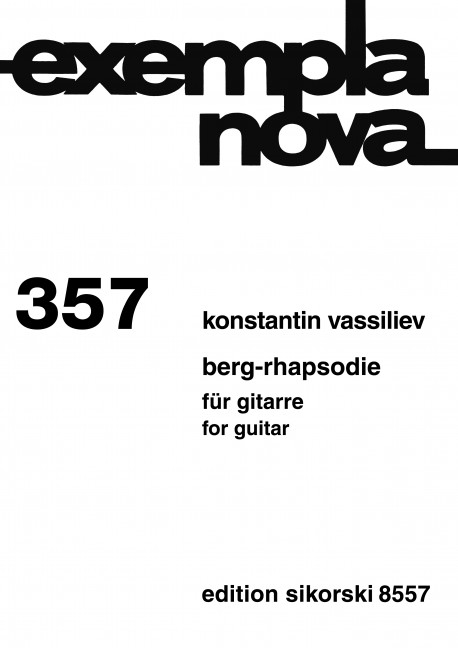 Berg-Rhapsodie  für Gitarre  