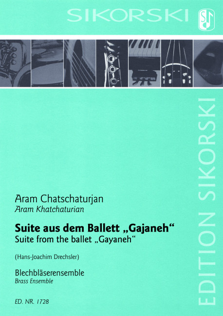 Suite aus dem Ballett Gajaneh&nbsp;&nbsp;für Blechbläser-Ensemble&nbsp;&nbsp;Partitur