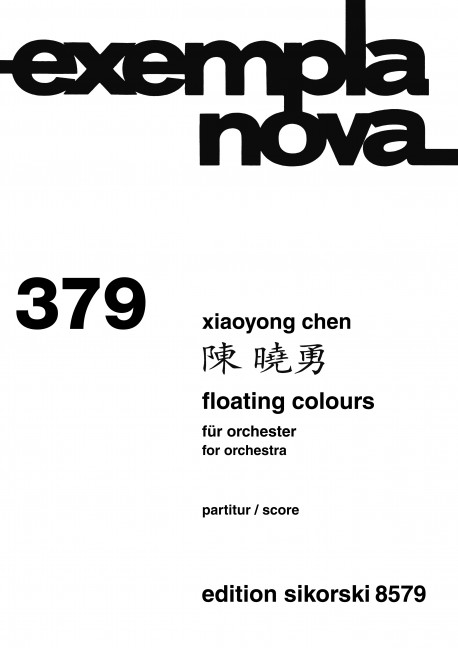 SIK8579 Floating Colours  für Orchester  Studienpartitur
