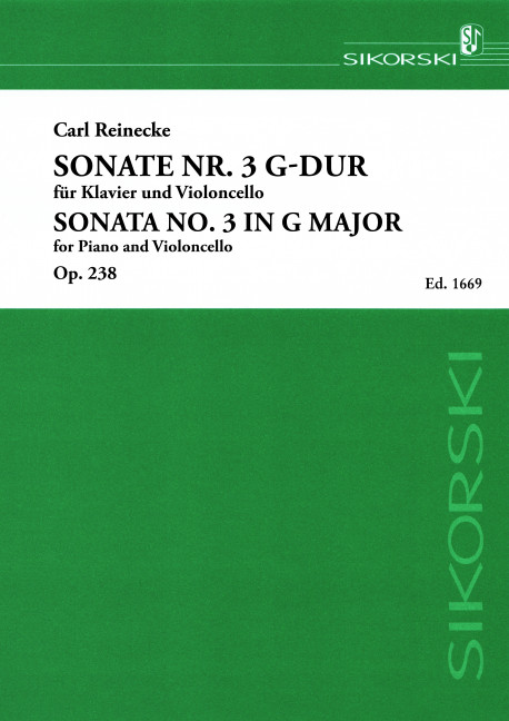 Sonate G-Dur Nr.3 op.238 für&nbsp;&nbsp;Violoncello und Klavier&nbsp;&nbsp;