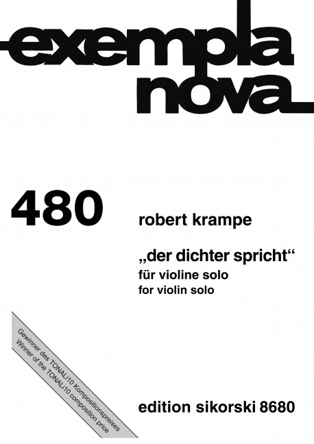 Der Dichter spricht&nbsp;&nbsp;für Violine&nbsp;&nbsp;