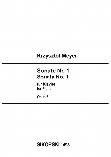 Sonate Nr.1  für Klavier  