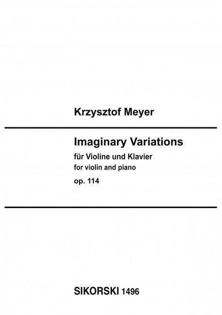 Imaginary Variations op.114  für Violine und Klavier  
