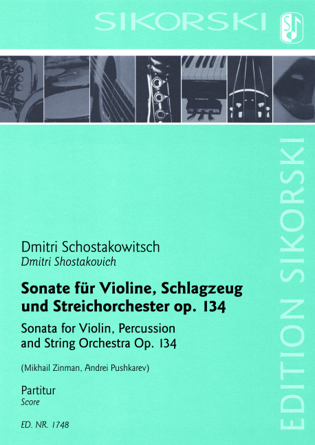 Sonate op.134  für Violine, Schlagzeug und Streichorchester  Partitur