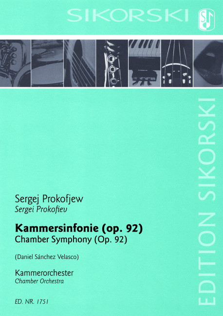 Kammersinfonie nach dem Streichquartett F-Dur Nr.2 op.92  für Kammerorchester  Partitur