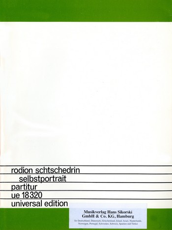 Selbstportrait für grosses Orchester  Studienpartitur  