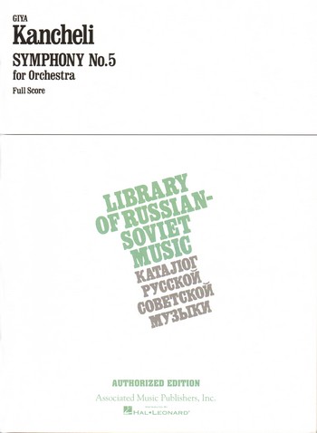 Sinfonie Nr.5 für Orchester  Studienpartitur  