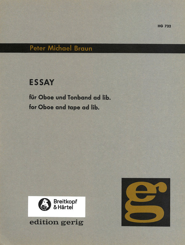 Essay&nbsp;&nbsp;für Oboe und Tonband ad lib&nbsp;&nbsp;