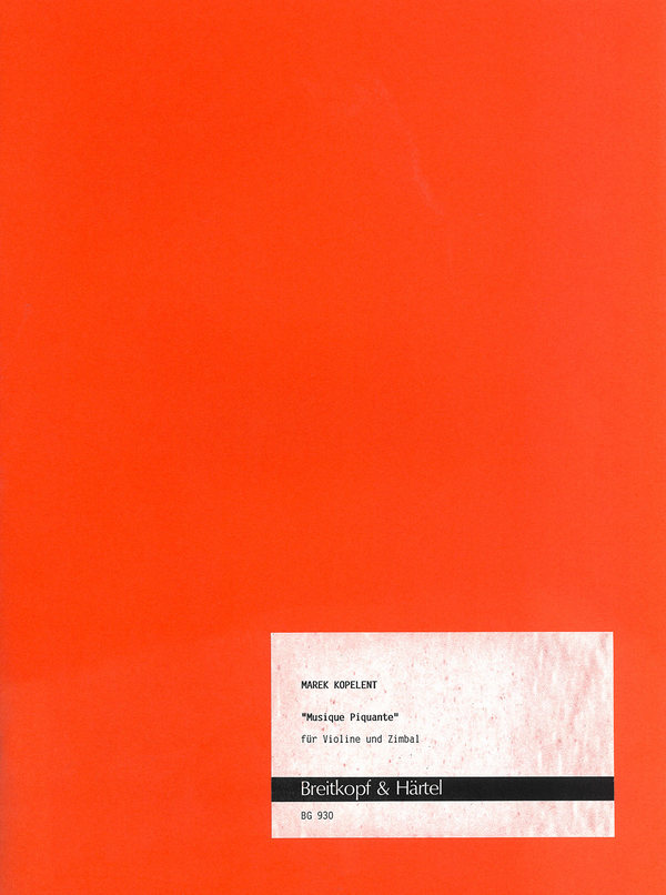 Musique Piquante&nbsp;&nbsp;für Violine und cymbal&nbsp;&nbsp;